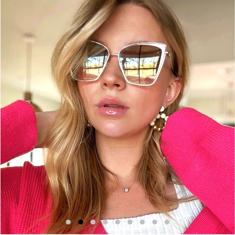 Diff Eyewear Women's  Frame Mirrored Sunglasses